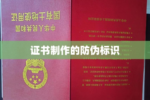 石楼证书制作的防伪标识