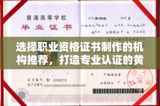 石楼选择职业资格证书制作的机构推荐，打造专业认证的黄金标准