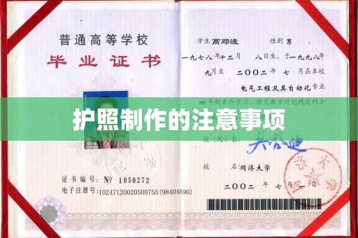 石楼护照制作的注意事项